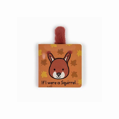 Jellycat If I Were a Squirrel Board and Bashful Squirrel Medium UK | 03217IYML